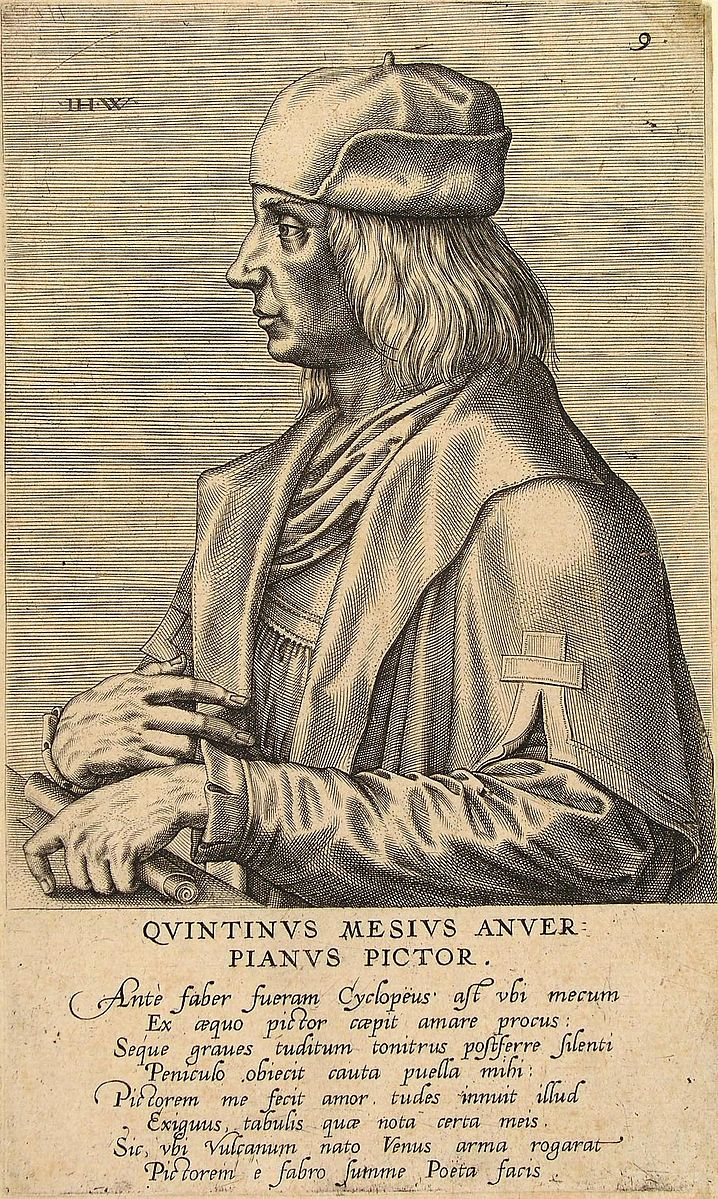 Engraving depicting Quentin Massys